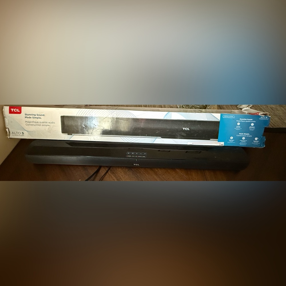 TCL Alto 5 TS5000 2.0 Channel Black Sound Bar WORKING